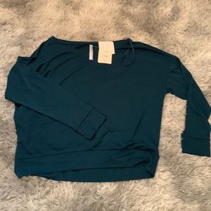 Fabletics sleek knit boatneck pullover.